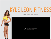 Tablet Screenshot of kyleleonfitness.com